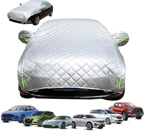 Funda Coche Antigranizo para Citroen C4, Cubierta de Coche Exterior Impermeable, Lona Coche Transpirable Antigranizo Antinieve, Engrosamiento A08