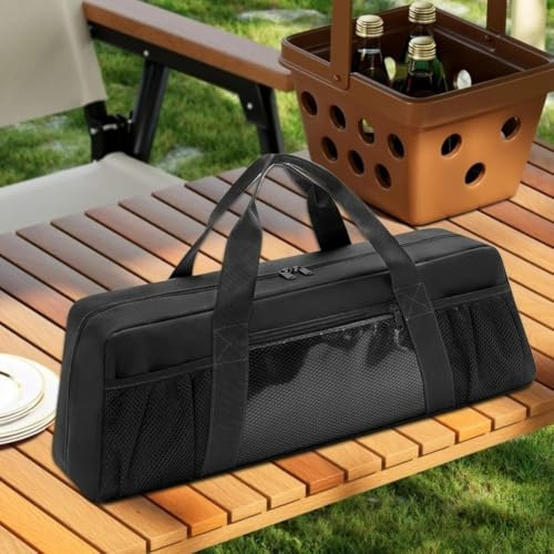 Sac de rangement pour outils de barbecue avec poches spacieuses pour ranger et protéger vos ustensiles et outils de barbecue