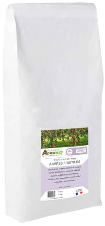 Engrais bio micro granulés 6-5-10 arbres fruitiers 5 Kg