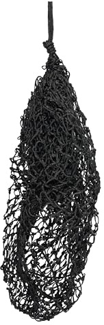 Imperial Riding Heunetz IRH Load-Flat, innovatives Heunetz mit Zugband zum flachen Befüllen, 3,5x3,5 cm Lochgröße, 3–4 kg Heu Volumen, Schwarz, 1SIZE