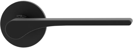 Griffwerk VAYA 261 LEAF LIGHT Türgriffgarnitur, Fast2Fix, Graphitschwarz, smart2lock DIN R