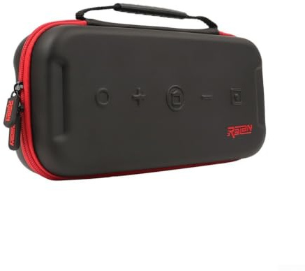 Sac de rangement pour Switch 2 avec EVA absorbant les chocs et polyuréthane grande capacité pour accessoires de console, couleur blanche, voyage pour compagnon (noir)