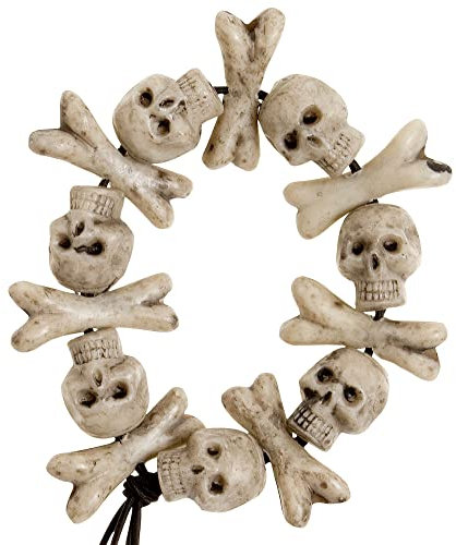 W WIDMANN MILANO Party Fashion - Armband Totenkopf, Knochen, Skelett, Sensenmann, Halloween, Fasching