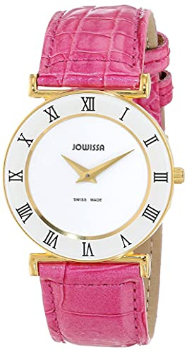 JOWISSA Weiss/Gold/Pink Roma Colori Schweizer Damenuhr J2.101.M