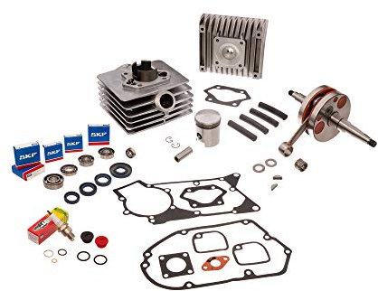 Set: 4 Kanal Zylinder kpl. 60cm³ + Dichtungen + Sport Kurbelwelle - für Simson S51, SR50