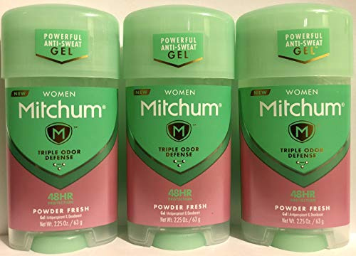 Mitchum For Women Power Gel Anti-Perspirant Deodorant Powder Fresh 2.25 oz (Pack of 3)
