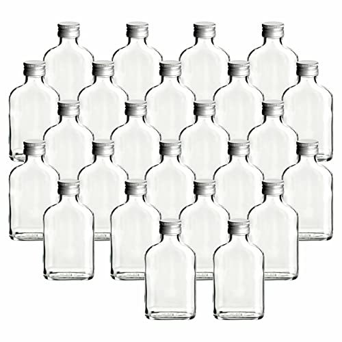 '24 Hip Flask 100ml Empty Glass Bottles With Screw Cap for Filling Bottle Liquor Bottle