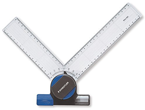 STAEDTLER Mars 660 20 Zeichenkopf für Zeichenplatten, Winkelskalen von 0 bis 90 Grad, perfekte Ergänzung der Zeichenplatten 661 A3 und A4, Einhandbedienung
