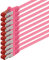 1aTTack.de Câble patch réseau PIMF SSTP CAT6 à double blindage avec 2 prises RJ45 2,0m - magenta - 10 Stück