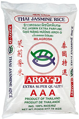 Aroy-D Duftreis, Langkorn Reis 100%, 1er Pack (1 x 20 kg)