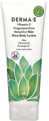 Derma E Vitamin E Intensive Therapy Body Lotion, Frag Free, Aqua, 8 Ounce