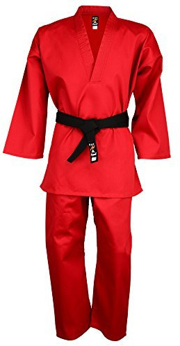 Playwell Karate Red Childrens V Neck Pull Over Uniform (00000/90cm)