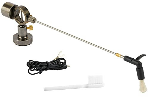 Hudson Hi-Fi Schallplattenreiniger Antistatische Bürste - Schallplattenreinigung Arm Bürste Reiniger Antistatische LP Reinigungsbürste - Plattenspieler Reinigung Schallplattenbürste transparent