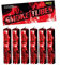 Nico 6X Smoke Tube Rauchfackeln Rauchbomben Rauchgenerator Raucherzeuger Rauchtopf (rot)
