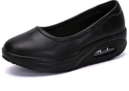 Aitaobao Chaussures de sport marche Formateurs course légère Casual Chaussures respirantes pour Femme Noir 5 au Royaume-Uni
