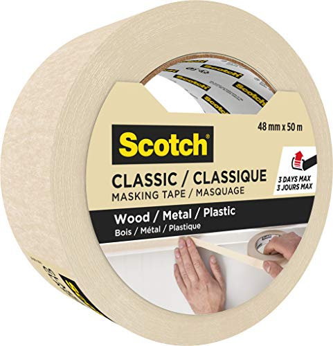 ScotchBlue 7100210868 Classic Scotch Abdeckband, Beiges, 48mm x 50m