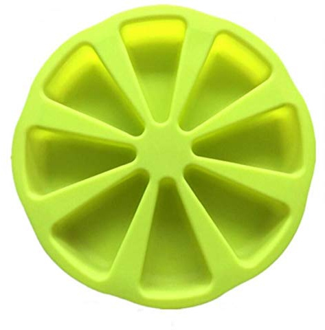 Zonfer Silikon-Bake Ware Große Runde 8 Dreieck Cavity-kuchenform Jelly Kuchen-Form Brot Gebäck Mold Pizza Pan (zufällige Farbe)