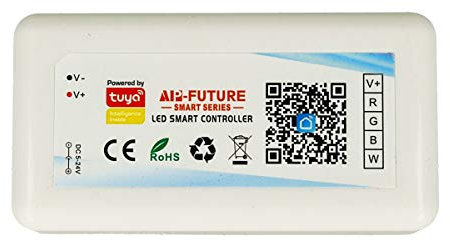 LEDLUX CL3804 Mini Centralina Tuya Smart Controller Wi-Fi Led Dimmer RGBW RGB+W 4 Canali Compatibile Con Alexa Google Home