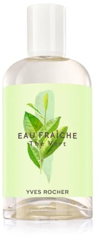 Yves Rocher Agua Fresca Té Verde EAU FRAICHE - Fragancia Ligera y Refrescante - Notas Herbales y Frescas - Regalos Elegantes para Mujeres - Fabricado en Francia - 100ml