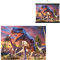 3D LiveLife Linsenförmige Wandkunst Drucke - T-Rex-Angriff von Deluxebase. Ungerahmtes 3D Dinosaurier Poster. Perfekter Wandfüller. Original kunstwerk lizenziert von bekannt künstler, David Penfound