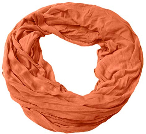 Niklarson Loop Schal Tuch apricot Rundschal 160x45cm unisex Schlauch T7054