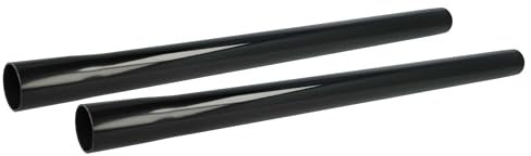 vhbw 2x Universal Staubsaugerohr für Staubsauger - 32 mm Anschluss, 50 cm lang Schwarz