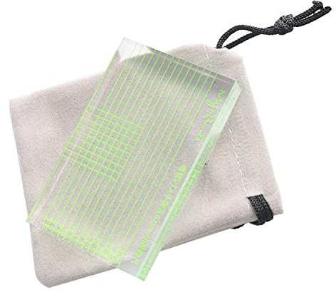 WELWIK 1PC Turntable Phonograph LP Phonograph Cartridge Stylus Alignment Adjustment Tool, Protractor VTA Set, High Contrast Protractor with Magnifier, VTA Gauge Alignment Block with Storage Bag