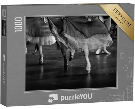 puzzleYOU: Puzzle 1000 Teile „Schwanensee-Ballett, schwarz-weiß“ – aus der Puzzle-Kollektion Fotokunst