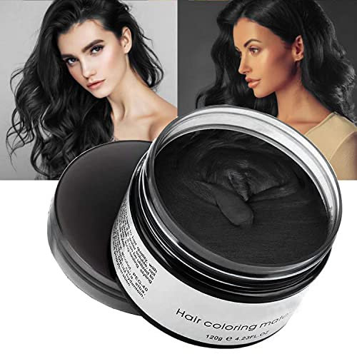 Unisex Hair Wax Color Dye Styling Creme Schlamm, Temporäre Haarfarbe Wachs Natürliche Frisur Pomade, Waschbar Temporär, Haarfarbe Geeignet für Partys, Rollenspiel und Weihnachten