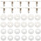 TOAOB 20 Sätze Puppen Gelenke Teddygelenke Weiß Kunststoff Puppengelenke Tiergelenke 45mm Gelenkscheiben DIY Puppe Herstellung Zubehör für Marionette Häkeltiere Bastelbedarf