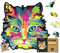 WOOD YOU DO Holzpuzzle Katzemotiv Bunt Puzzle Holzpuzzle an Wand Für Erwachsene Wooden Puzzle Holzpuzzles Perfekt Geschenkidee für Erwachsene 28x28cm, 230 Teile (Agile Cat, A3, XL)