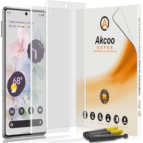 Akcoo Matt Schutzglas für Google Pixel 7 Pro - 2 Stück,Anti-Fingerabdruck, Blendschutz,Fingerabdruck-ID Kompatibel,Sensible und sanfte Berührung