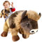 BAOK Bison Plüschtiere - Große Kuscheltier-Bison-Umarmungskissen | Büffel-Umarmungskissen, Kuscheltier-Spielzeugkissen für Kinder, Teenager und Erwachsene
