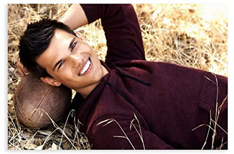 Schauspieler Taylor Lautner 19 Leinwand-Poster, Wandkunst, Dekoration, Bild für Wohnzimmer, Schlafzimmer, Dekoration, Rahmen: 40 x 60 cm