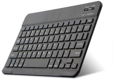 Combo Tastiera Mouse Wireless Bluetooth, Tastiera Ultra Sottile da 1600 DPI e Mouse Ergonomico Compatibile con Tablet Computer Cellulare (Nero)