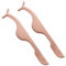 SWYSGS 2PCS Falsche Wimpern Applikator Werkzeug Edelstahl Wimpern Pinzette Entferner Clip Make-up Werkzeuge (Rose Gold)