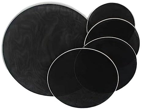 rockible 5 Stück Drumhead Professional Silent Mute Drum Head Drum Set Fell für Kinder, 12 13 14 16 22 Zoll