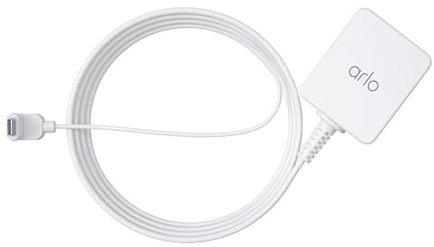 Arlo Essential Outdoor Charging Cable Certified Accessory - 25 ft., Works with Essential Outdoor Camera and Essential XL Outdoor Cameras (2nd Generation), White - VMA5700