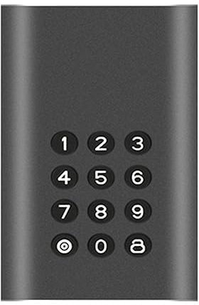 Lanlousy Portable External Hard Drive USB-C Encrypted Hard Drive Enclosure Easy to Use (Gray)