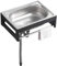 Freistehende Einzelbecken Spülbecken, Küchenspüle Mit Ständer, Kleines Edelstahlspüle, Wandmontiertes Handwaschbecken, Für Wäscherei, Garage, Innenbereich, Außenbereich (Color : No faucet, Size : 38