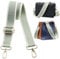Navaris Handtaschengurt 75-138cm - Tragegurt für Handtasche - Taschengurt zum Wechseln - Taschenriemen - Handtaschen Gurt Trageriemen - Schultergurt für Taschen in Mint Streifen