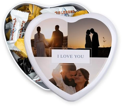 Wanapix | Cioccolatini Personalizzati Nome | Scatola San Valentino | 22 Mini barretta di cioccolato | Dolci | Regale Originali San Valentino | 6x15x5 cm - Enamorati