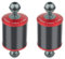 Fivetwofive 2X Dia 60mm Carbon Fiber Float Buoyancy Aquatic Arm 5 Inch for DSLR Camera Tray Underwater Diving Accessories, Red, 750062141
