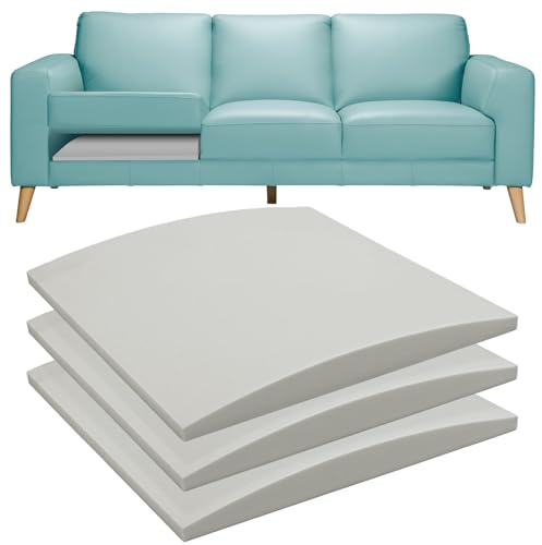 RA RUNNING ALIEN Couch Cushions Support for Sagging Seat -20X 20Curved Foam Sofa Cushion Support Board,Grey Couch Supporterfor Under The Cushions,Set of 3