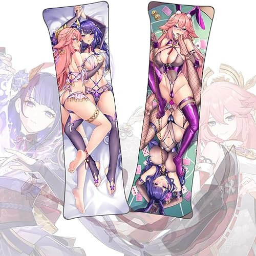 Anime Kissenbezüge Dakimakura kurzer Plüschstoff doppelseitiger Anime Körper Kissenbezug (2way 50x150cm