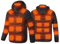 Battnot Beheizbare Jacke Herren Damen Heizjacke Beheizbare Jacke mit kapuze,Warme Pufferjacke, Beheizte Jacke Heizjacke Beheizte Weste Winterjacke für Outdoor Wandern Jagd Motorrad Camping