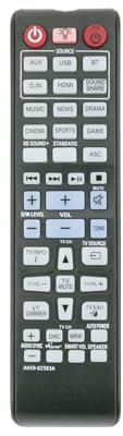 AULCMEET AH59-02583A Télécommande de Remplacement AH5902583A Compatible avec Le système AV de Barre de Son Audio Samsung 2.1ch HW-F850, HWF850, HW-F850/ZA, HWF850ZA
