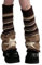 LunarCharm Sternmuster Damen Leg Warmers Süße Beinwärmer Streifen Design Retro Y2k Kawaii Stulpen Elastisch Weich und Warm für Alltag und Party