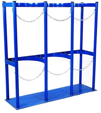 Porte-Bouteilles D'OxygèNe Support de Bouteille de Gaz pour Réservoir D'oxygène, Support de Bouteille D'oxygène Montable au Sol, pour Réservoir D'oxygène de Stockage/ Réservoir de Propane/ Bouteille d