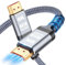 iYavvort Cable HDMI largo 8K 10K 4K 48Gbps 16FT/5M, cable HDMI de ultra alta velocidad certificado-4K @120Hz 8K @60Hz, DTS:X, HDCP 2.2 y 2.3, HDR 10 compatible con Roku TV/PS5/HDTV/Blu-ray